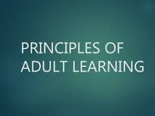 principles of adult learning